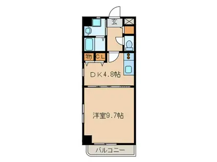 エスペランサ春日井駅前(1DK/10階)の間取り写真