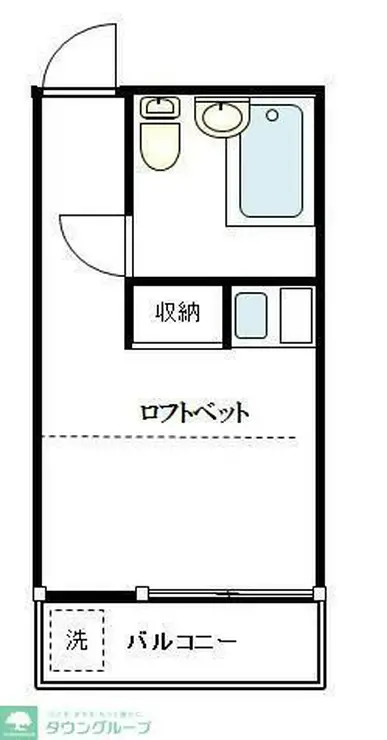 キャッスルポニー 1階階 間取り