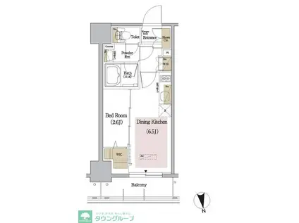 アーバネックス新御徒町(1DK/4階)の間取り写真