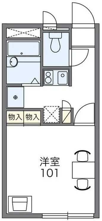 レオパレスPRINCESS 1階階 間取り