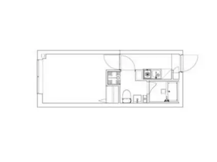 MAXIV CITY新江古田(1K/1階)の間取り写真