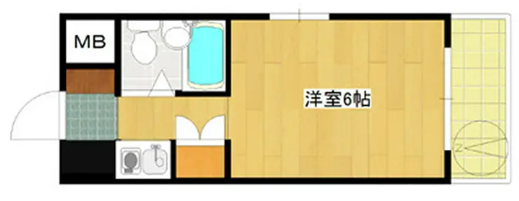 第52新井ビル 8階階 間取り