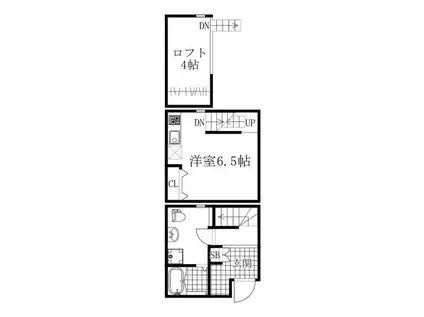 LE COCON守山II(ワンルーム/1階)の間取り写真