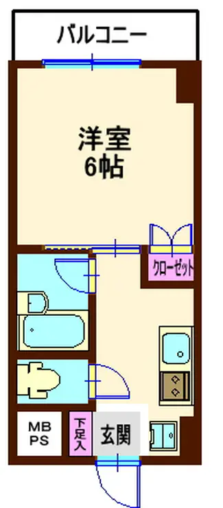フロンティアコンフォート白楽 4階階 間取り