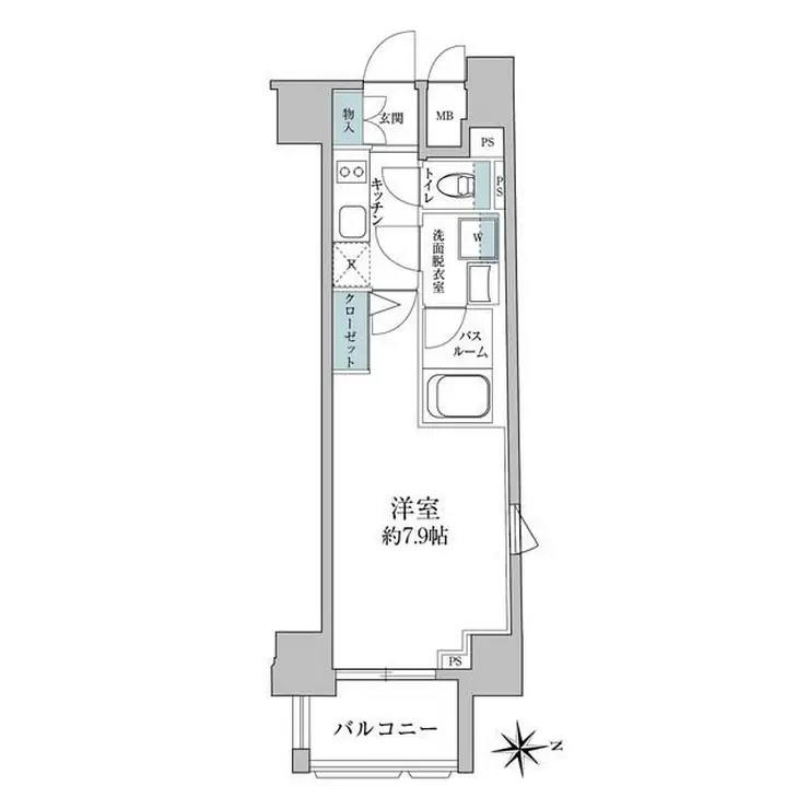 ZOOM四谷左門町 6階階 間取り