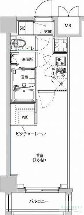 ハーモニーレジデンス東京イーストサイド 5階階 間取り