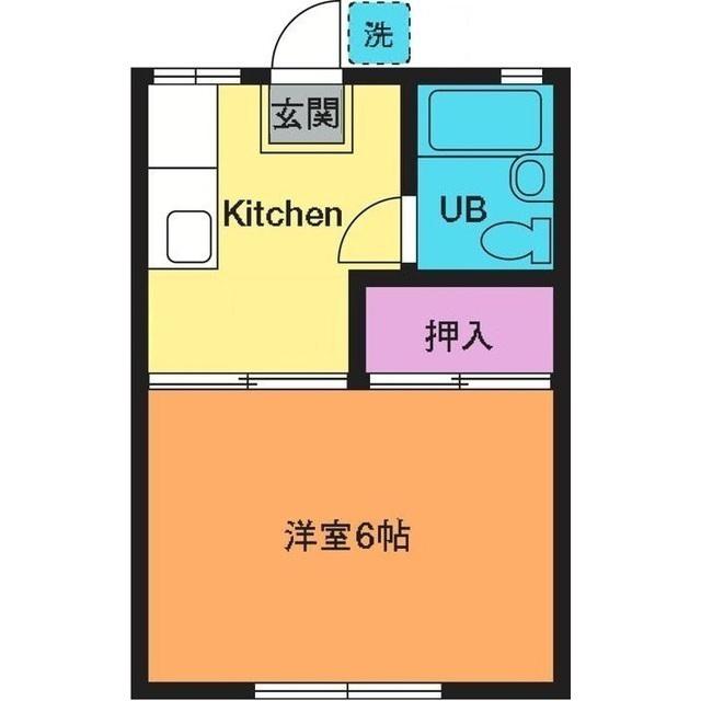 メゾン松枝(1K/2階)の間取り写真