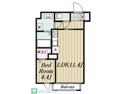 JOS RESIDENCE 高田馬場(1LDK/1階)の間取り写真