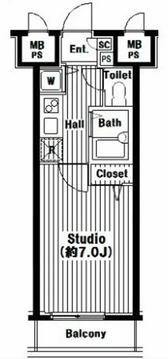 グランド・ガーラ芝公園 2階階 間取り