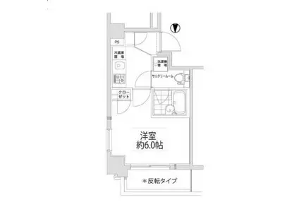 VERONA錦糸町(1K/7階)の間取り写真