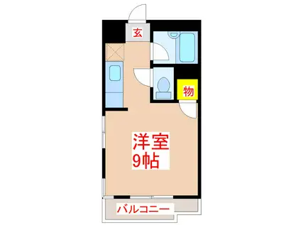 エース平之町(ワンルーム/7階)の間取り写真