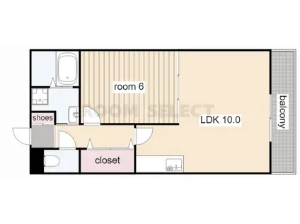 プリマヴェーラ(1LDK/2階)の間取り写真