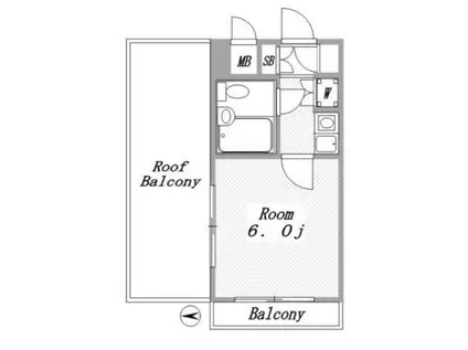 ライオンズマンション六本木第3(ワンルーム/3階)の間取り写真