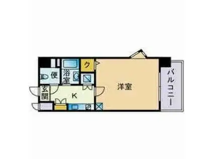 ピュアドームアリオス博多(1K/3階)の間取り写真