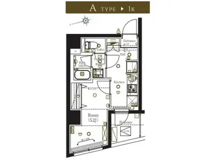 MA-RO弘明寺(1K/6階)の間取り写真