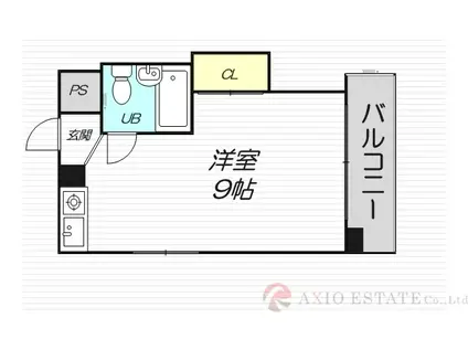 シティメゾン天満(ワンルーム/6階)の間取り写真