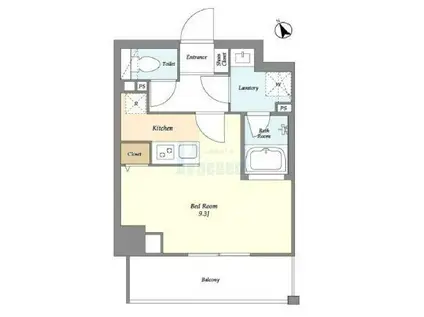 プレール・ドゥーク練馬北町(ワンルーム/5階)の間取り写真