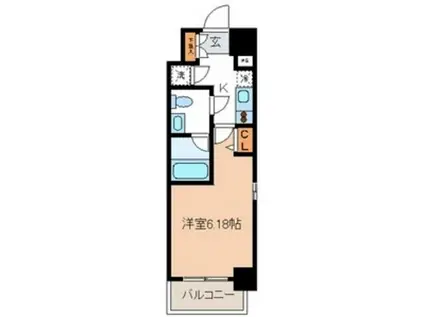 プレミアムステージ笹塚(1K/4階)の間取り写真