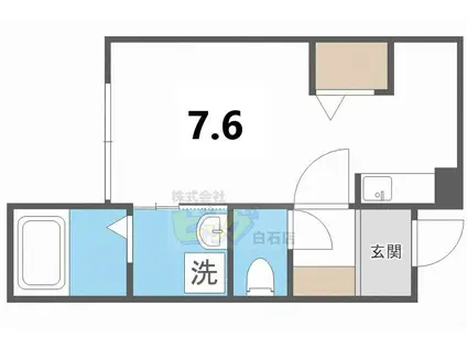 COFFRET東札幌23(1K/3階)の間取り写真