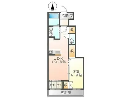 サンリット・ビラ参番館(1LDK/1階)の間取り写真