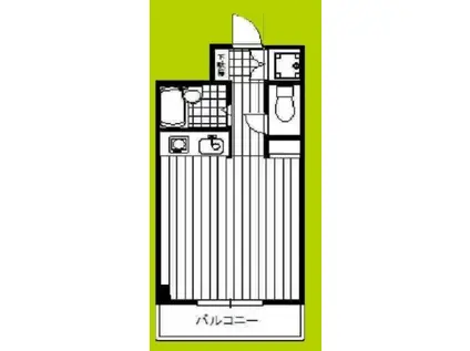 ニューシティーマンション(ワンルーム/4階)の間取り写真