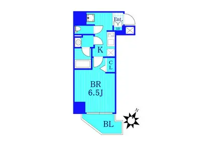 ショウケンレジデンス横浜ベイサイド(1K/2階)の間取り写真
