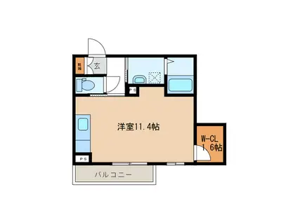 ROYAL ECLAIR(ワンルーム/3階)の間取り写真