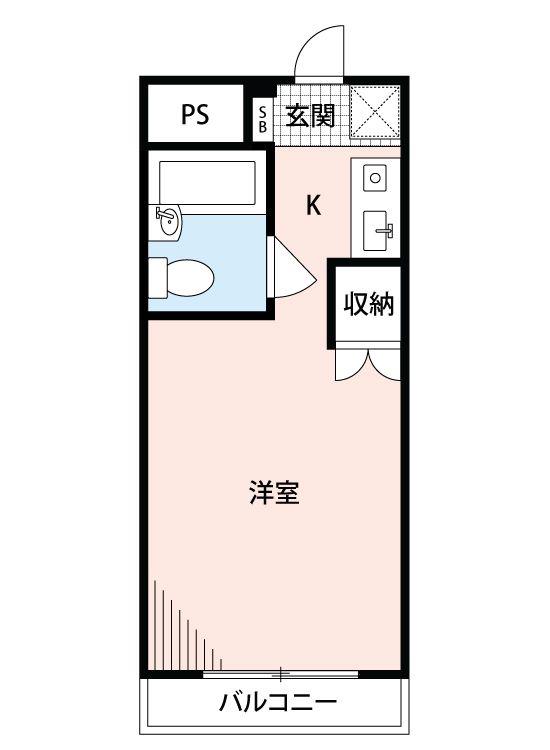 ハイム・マロンローズ(ワンルーム/1階)の間取り写真