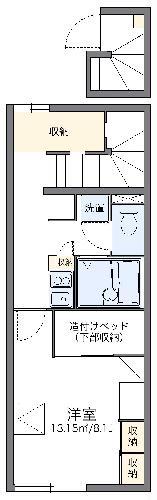 レオパレスソフィア A(1K/2階)の間取り写真