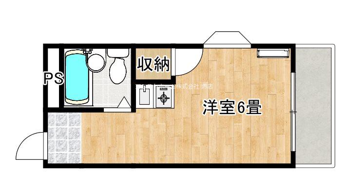 コーポグローリー(1K/2階)の間取り写真