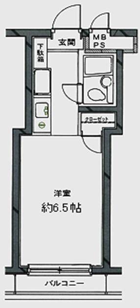 日神パレステージ代田橋(ワンルーム/5階)の間取り写真
