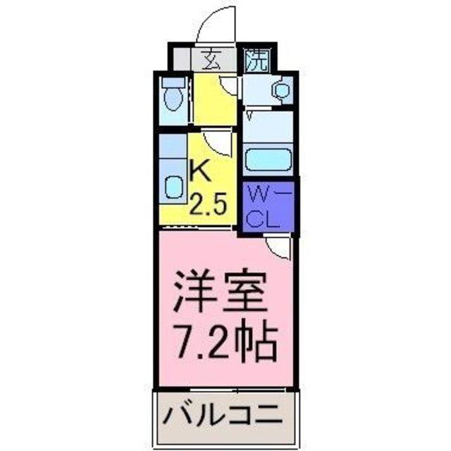 メゾン大塚(1K/4階)の間取り写真