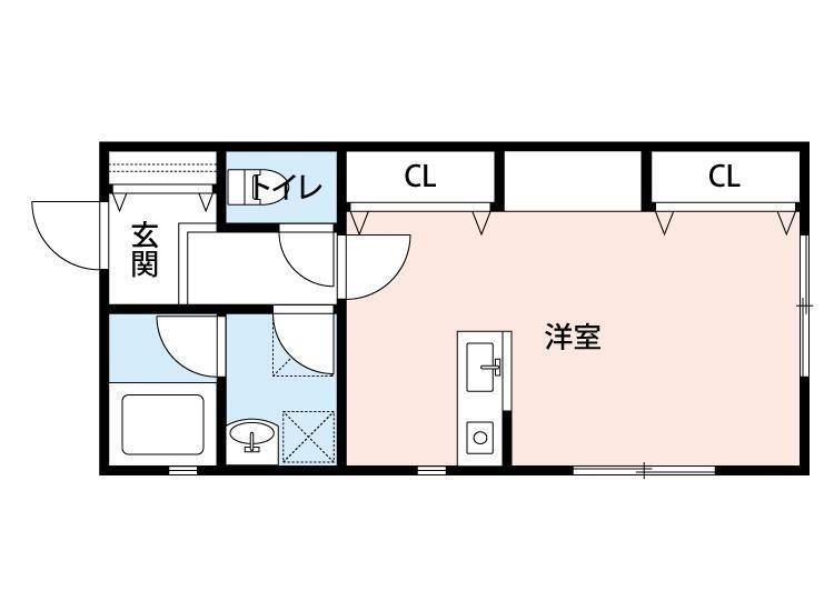 CASA SHORT BANG(1K/2階)の間取り写真