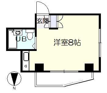 林ビル(ワンルーム/4階)の間取り写真
