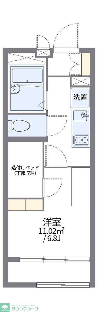 レオパレスSAKURAII(1K/1階)の間取り写真