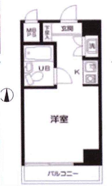 ホーユウコンフォルト板橋本町(ワンルーム/4階)の間取り写真