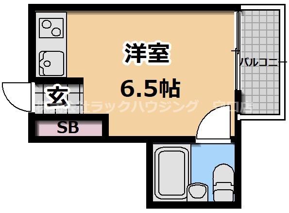 プランドール清水(ワンルーム/4階)の間取り写真