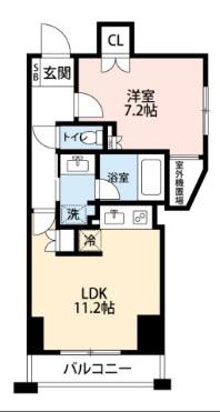 パークハウス西早稲田アーバンス(1LDK/3階)の間取り写真