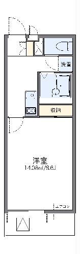 レオネクストカーサ川口飯塚(1K/3階)の間取り写真