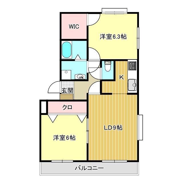 アルヴェアーレ大塚II(2LDK/3階)の間取り写真
