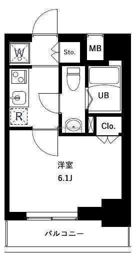 アーバンパークお花茶屋(1K/10階)の間取り写真