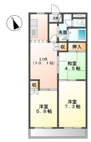 ラザ・ディア(3LDK/3階)の間取り写真