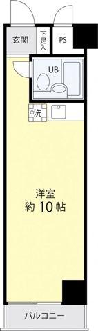 TS GARDEN永山(ワンルーム/5階)の間取り写真