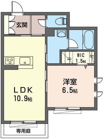 フォレナ(1LDK/1階)の間取り写真