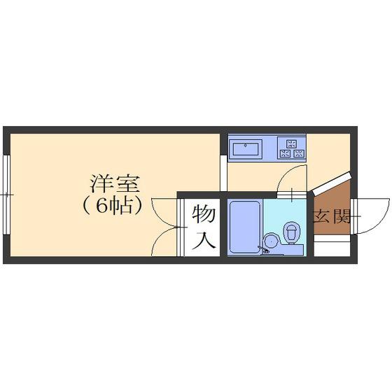 マンション永興(1K/3階)の間取り写真