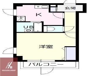 エタニ第二ビル(2LDK/2階)の間取り写真