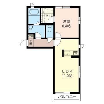 セブンラック(1LDK/2階)の間取り写真