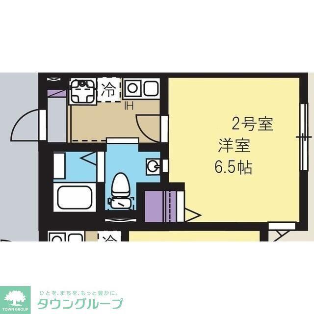 光さす丘のヴィラーレ(1K/3階)の間取り写真
