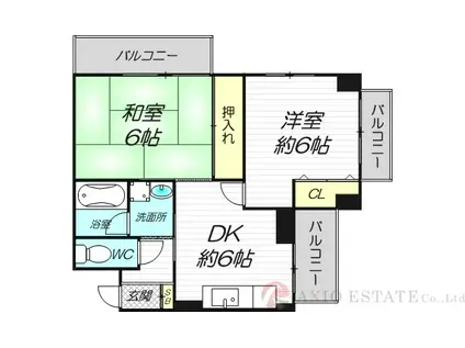 池田グレースマンション(2DK/2階)の間取り写真