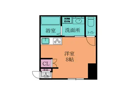 NO.23 ベイサイドアネックス(ワンルーム/1階)の間取り写真